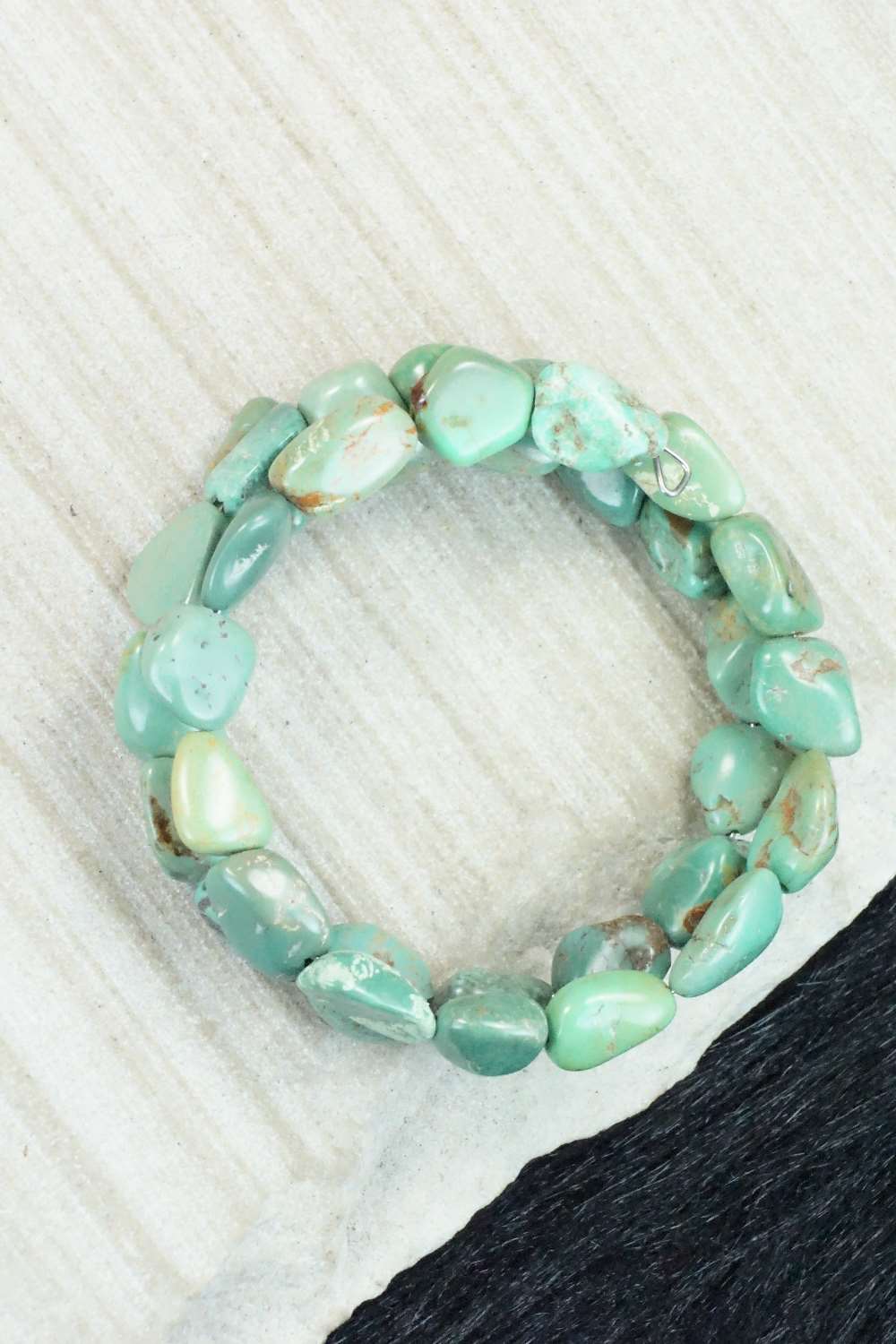 Turquoise & Sterling Silver Bracelet - Doreen Jake