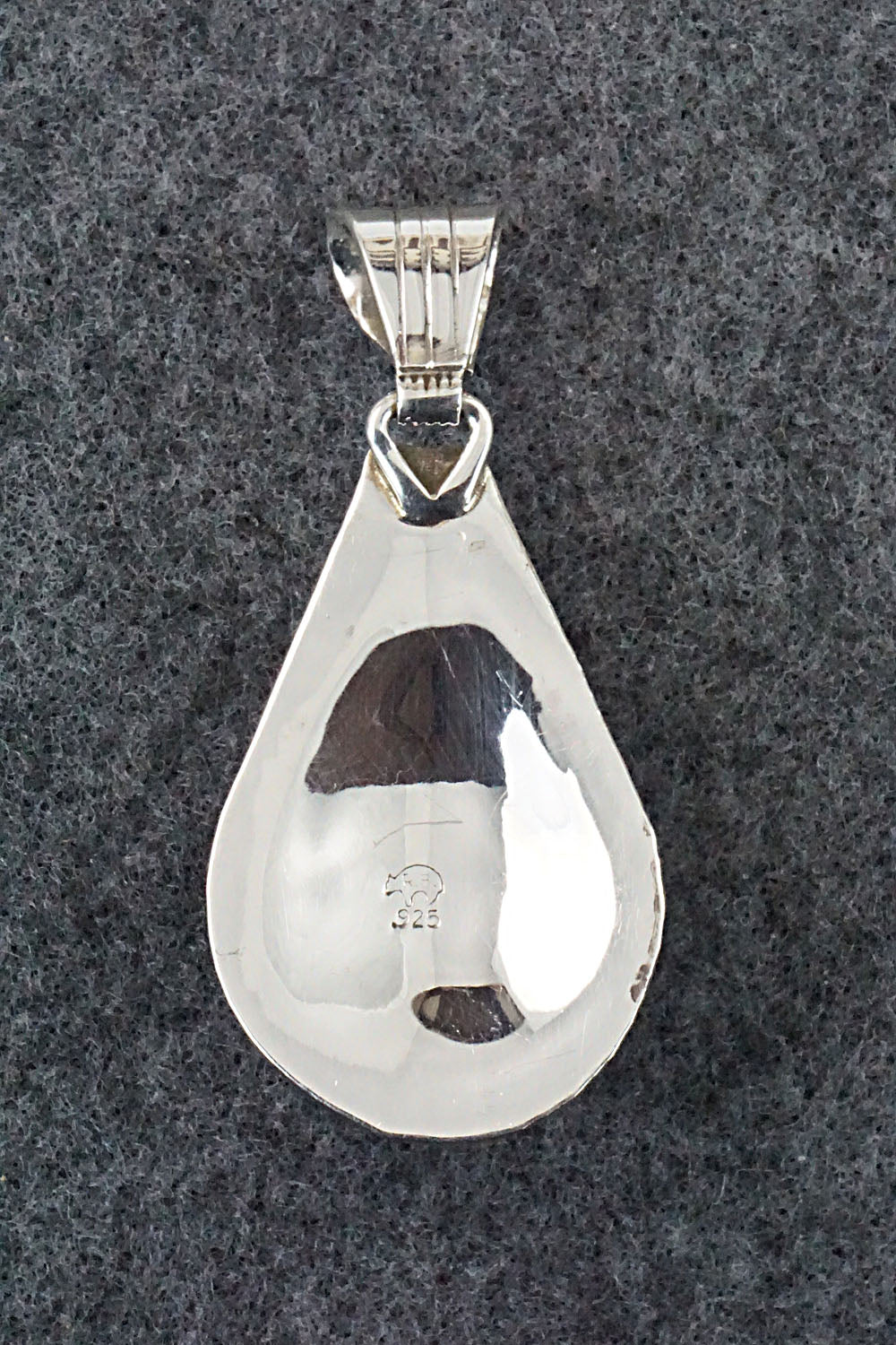 Turquoise and Sterling Silver Pendant - Genevieve Francisco