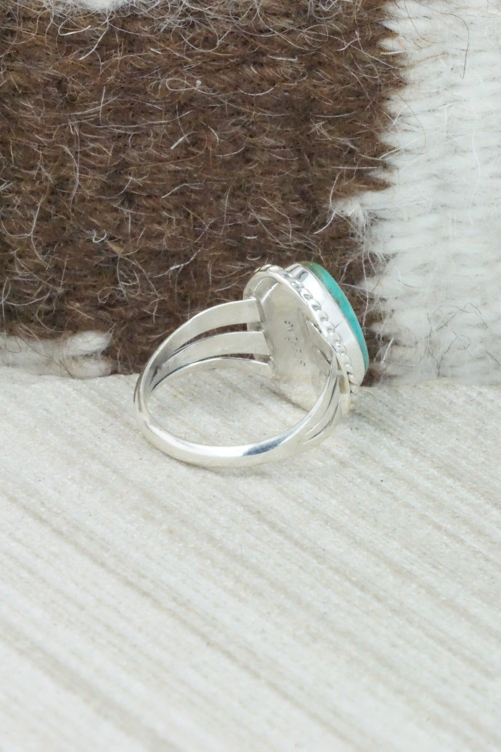 Turquoise & Sterling Silver Ring - Jamie Saunders - Size 6.25