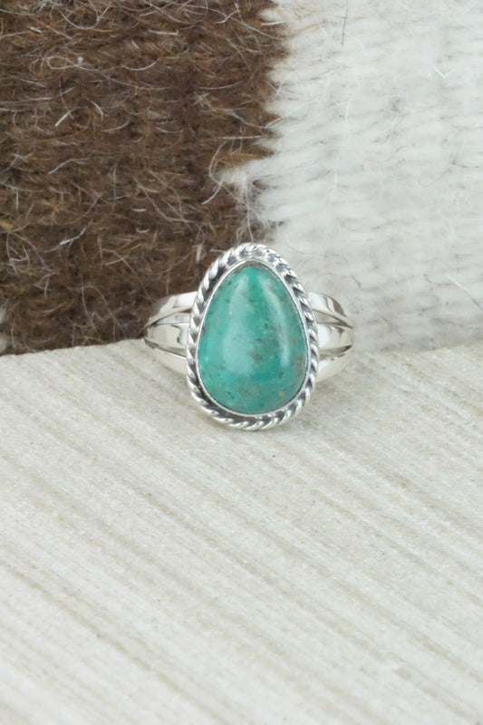 Turquoise & Sterling Silver Ring - Jamie Saunders - Size 7.25