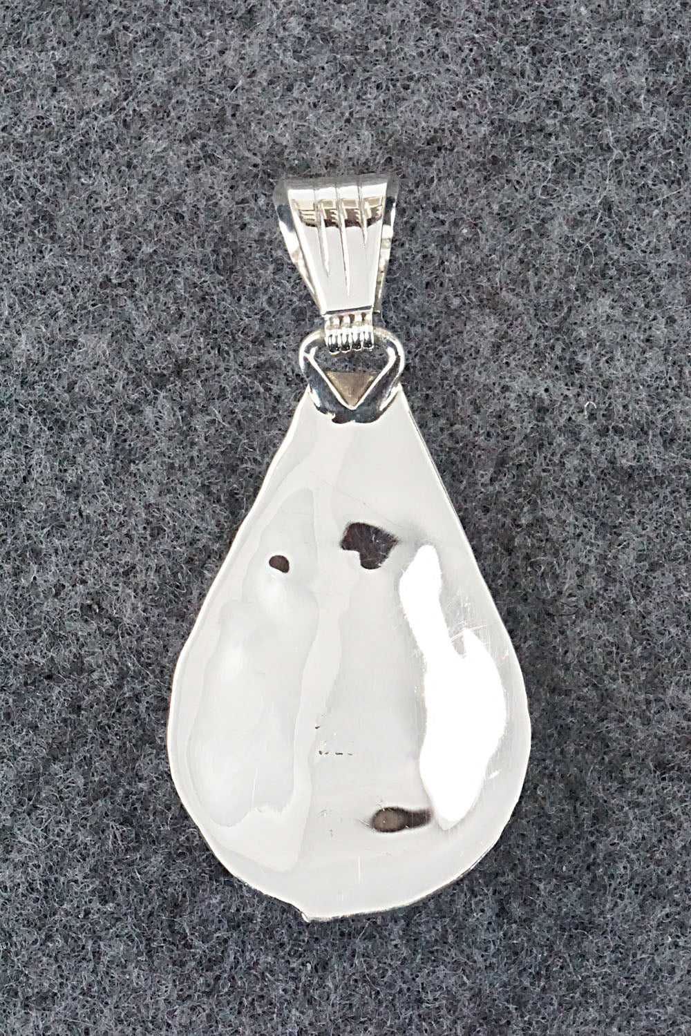 Turquoise and Sterling Silver Pendant - Genevieve Francisco