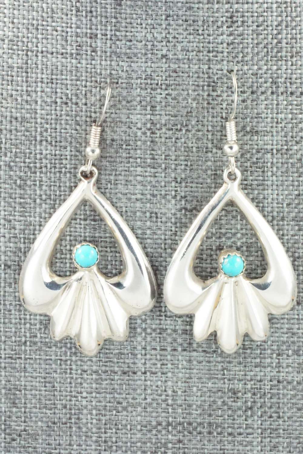 Turquoise & Sterling Silver Earrings - Mildred Parkhurst