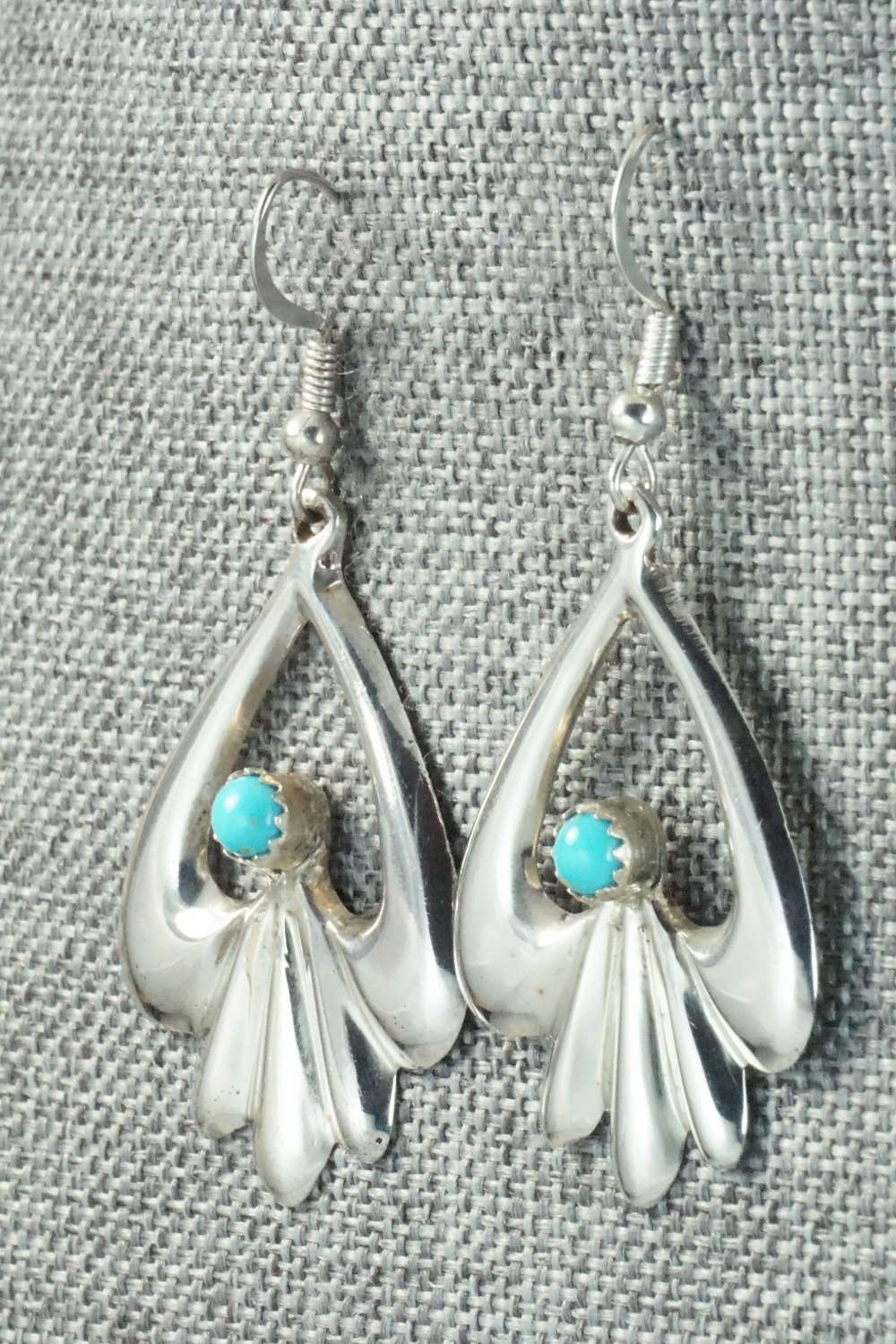 Turquoise & Sterling Silver Earrings - Mildred Parkhurst