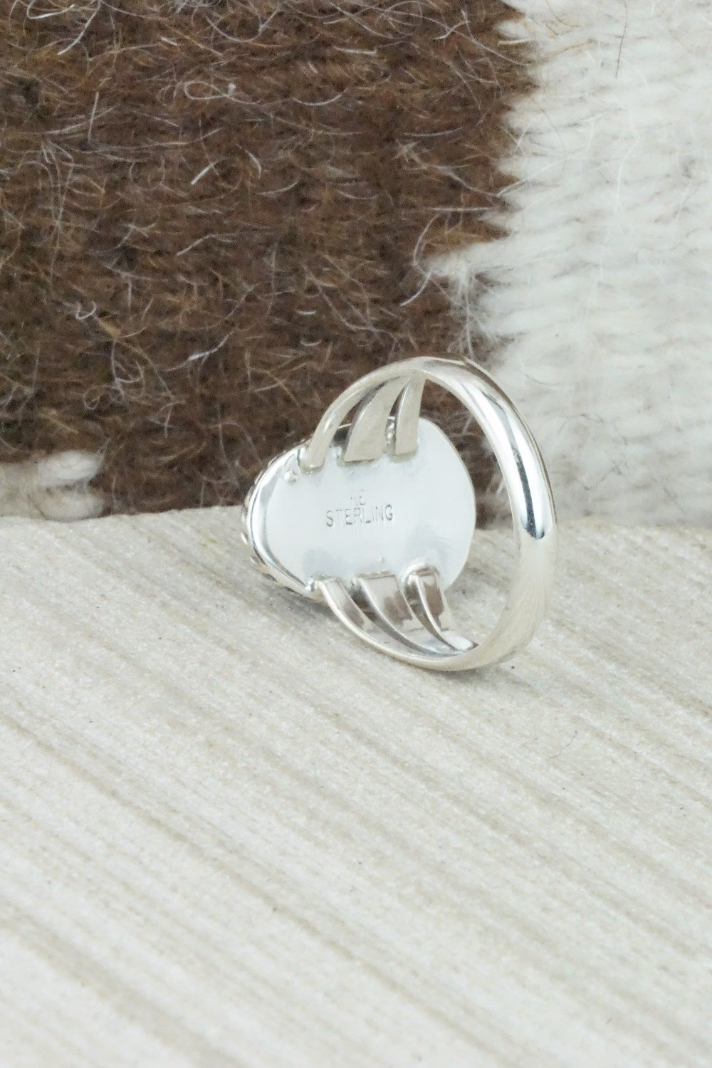 Turquoise & Sterling Silver Ring - Jamie Saunders - Size 7.25