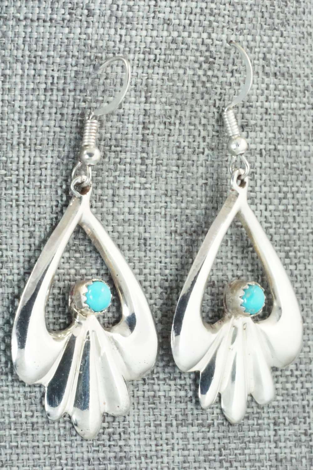 Turquoise & Sterling Silver Earrings - Mildred Parkhurst