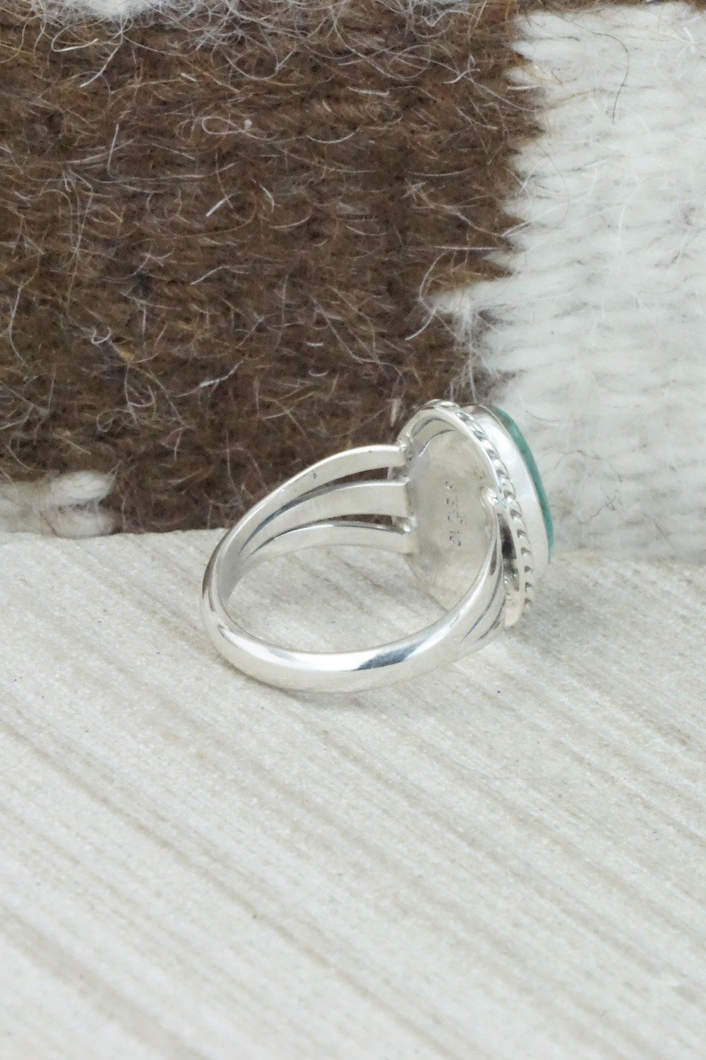 Turquoise & Sterling Silver Ring - Jamie Saunders - Size 7.25