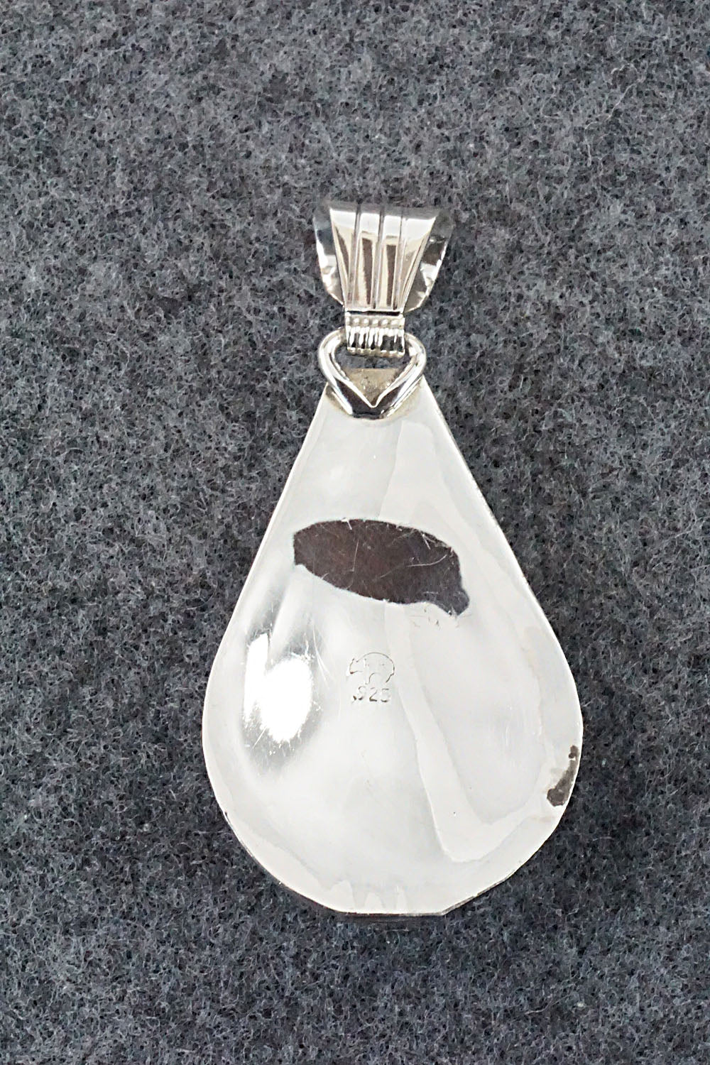 Turquoise and Sterling Silver Pendant - Genevieve Francisco