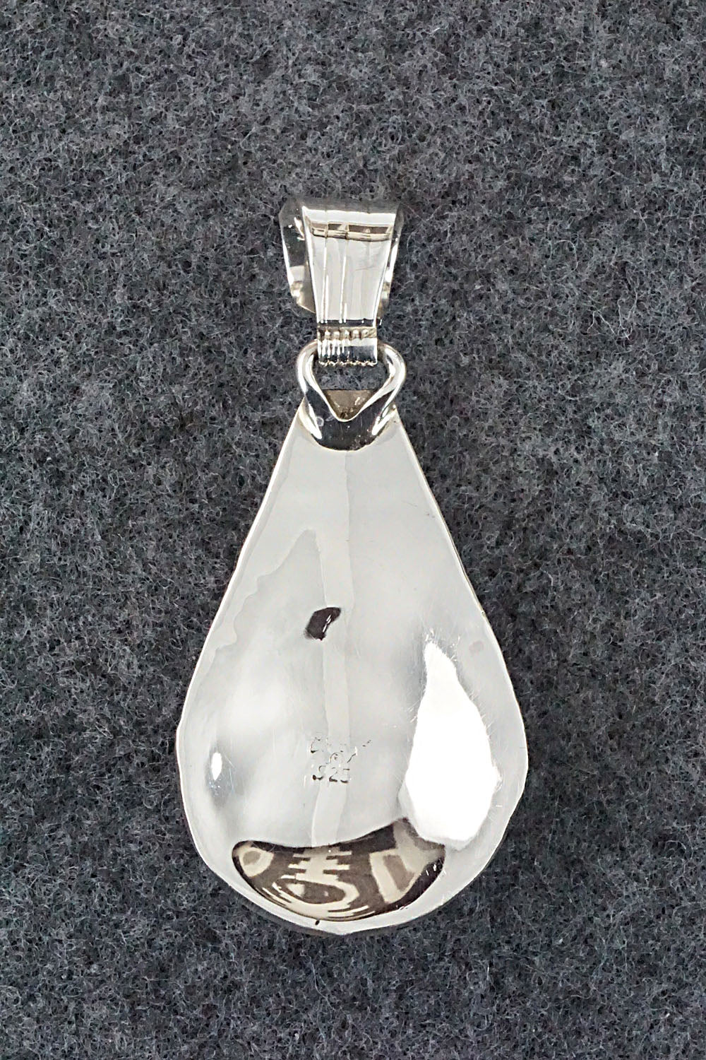 Turquoise and Sterling Silver Pendant - Genevieve Francisco