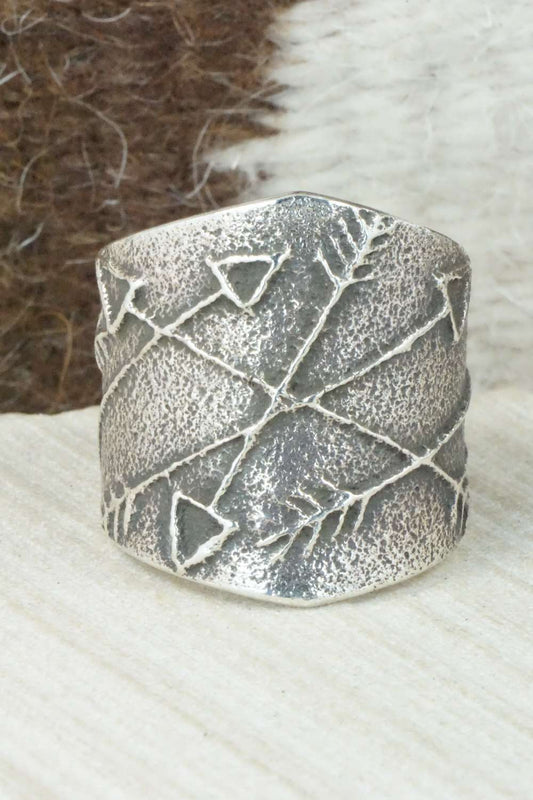 Sterling Silver Ring - Delbert Arviso - Size 14.5