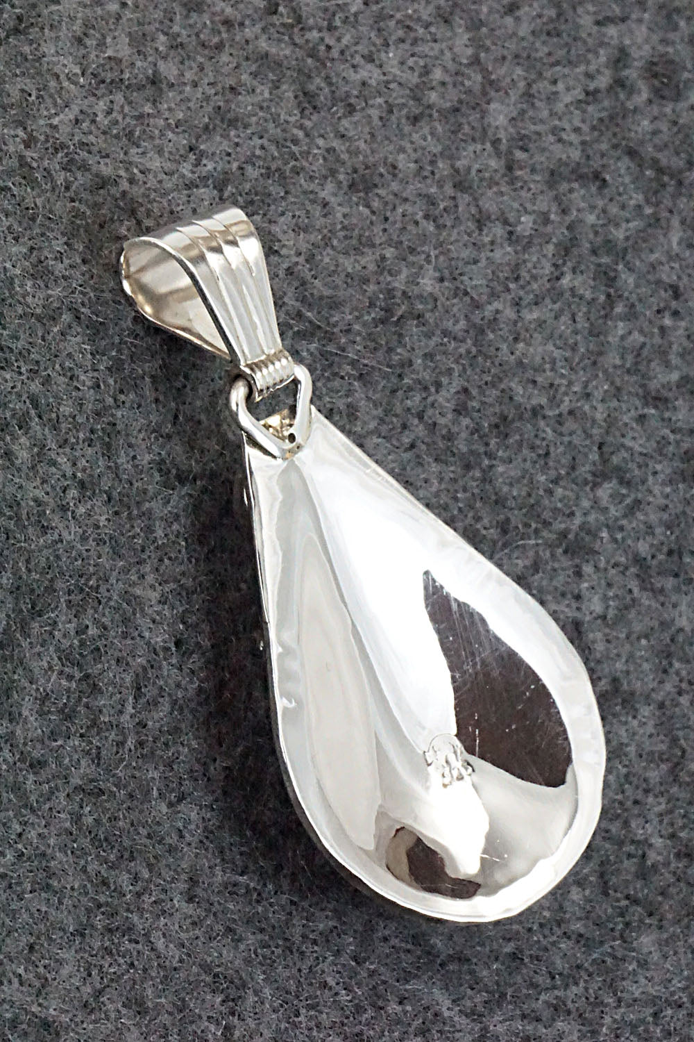 Turquoise and Sterling Silver Pendant - Genevieve Francisco