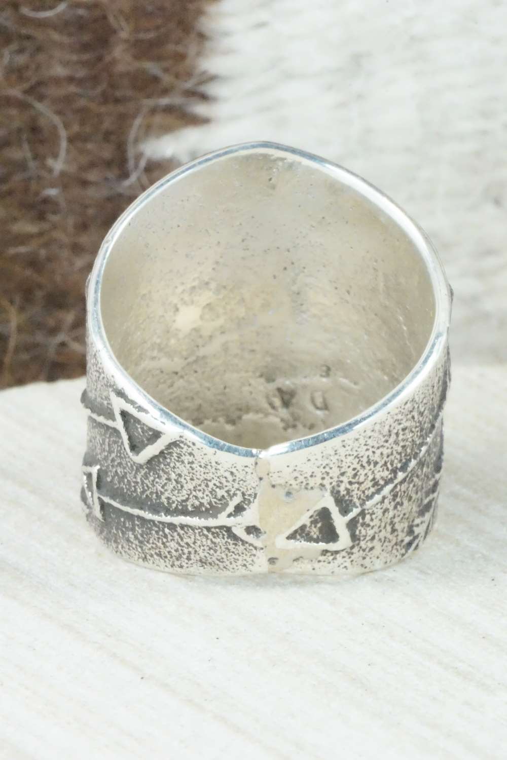 Sterling Silver Ring - Delbert Arviso - Size 14.5
