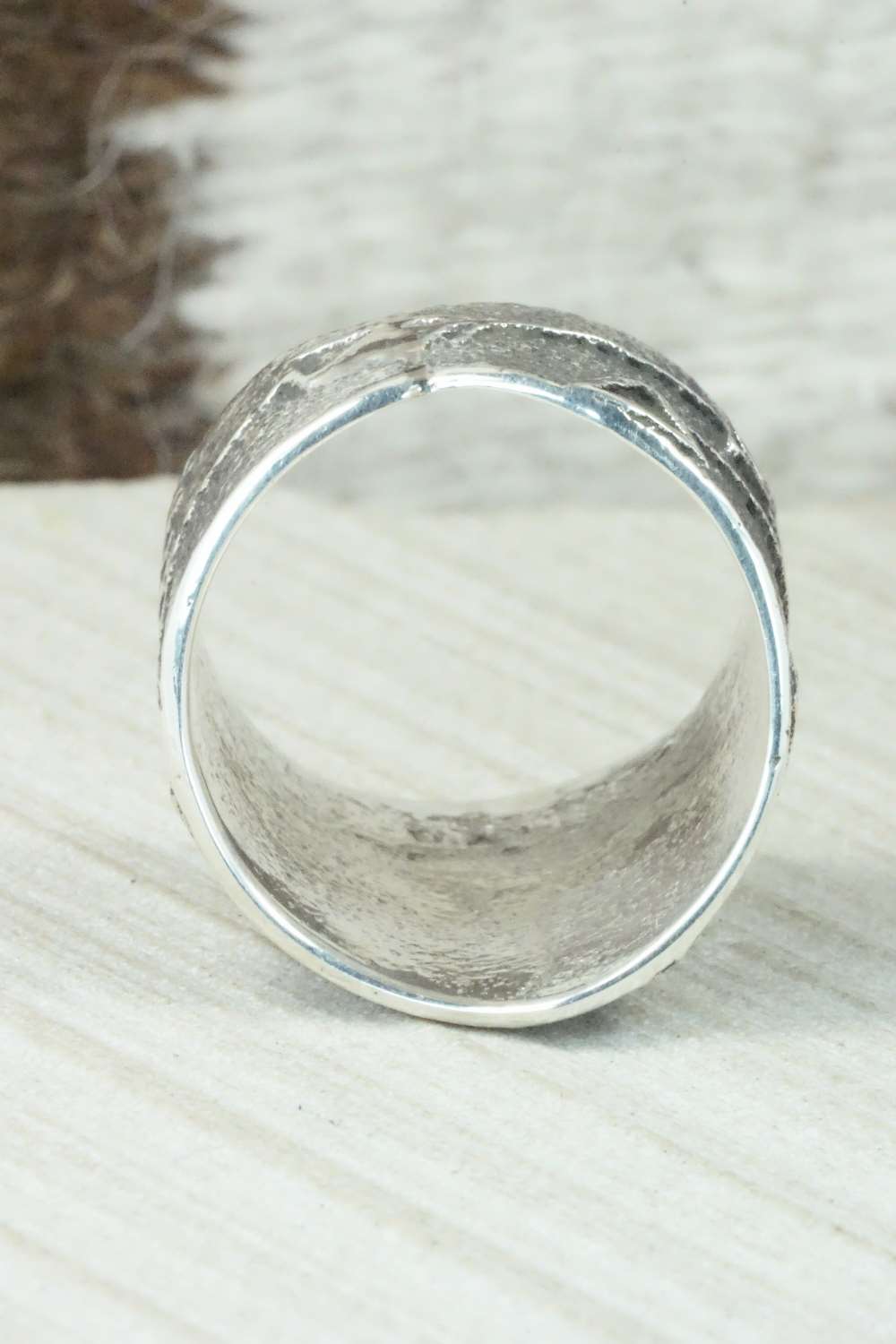 Sterling Silver Ring - Delbert Arviso - Size 14.5