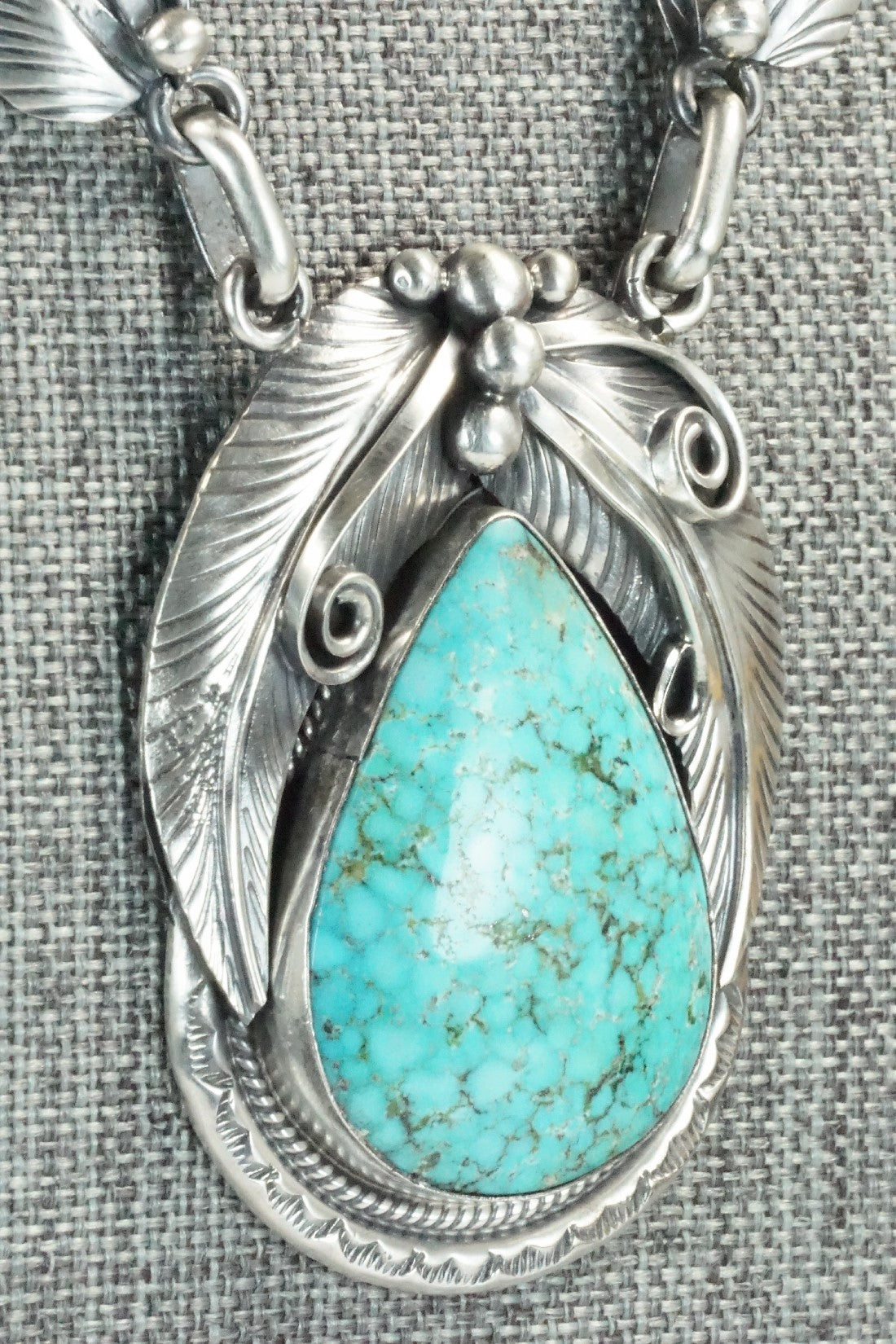 Turquoise & Sterling Silver Necklace - Davey Morgan