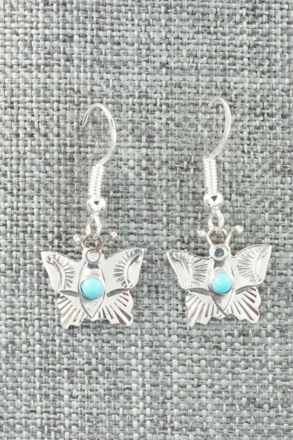 Turquoise & Sterling Silver Earrings - Lucille Platero