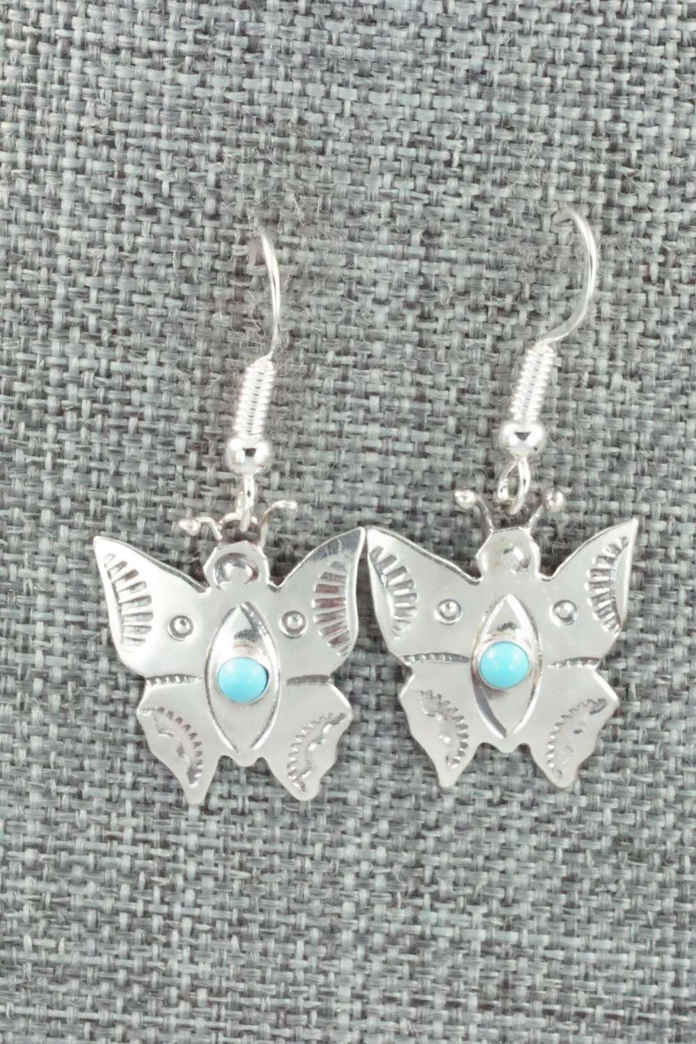Turquoise & Sterling Silver Earrings - Lucille Platero