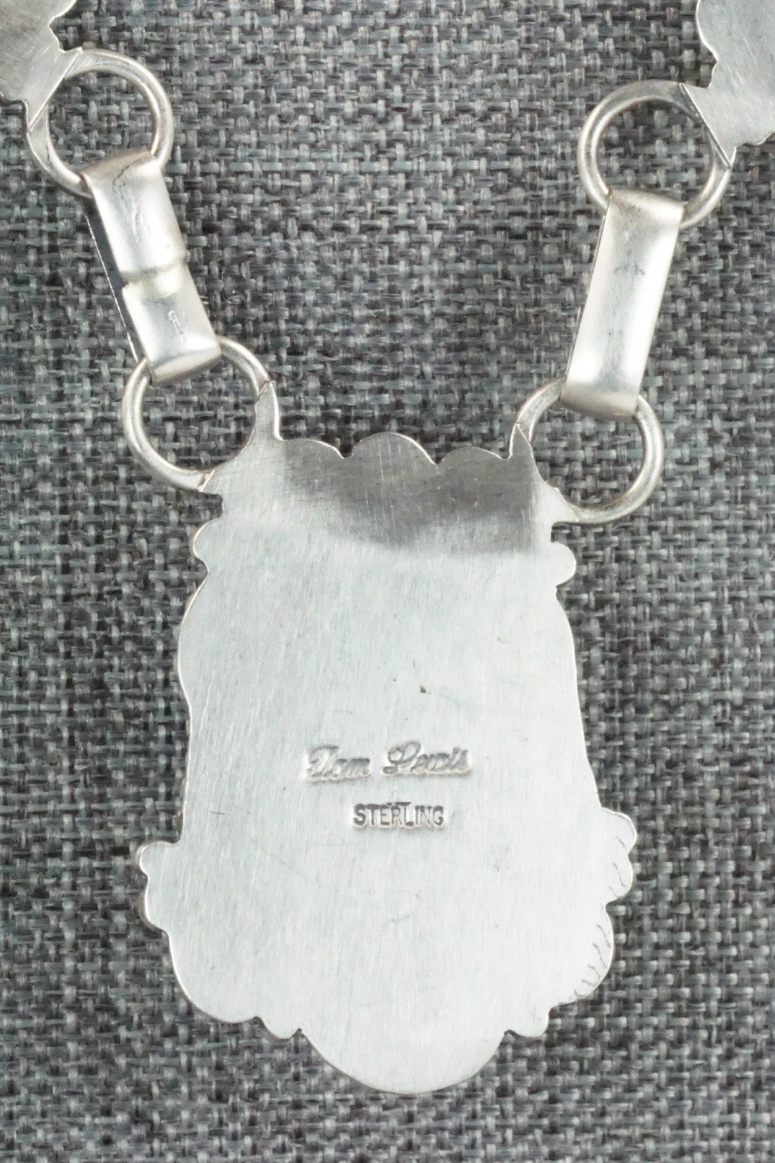 Turquoise, Coral & Sterling Silver Necklace and Earrings Set - Tom Lewis