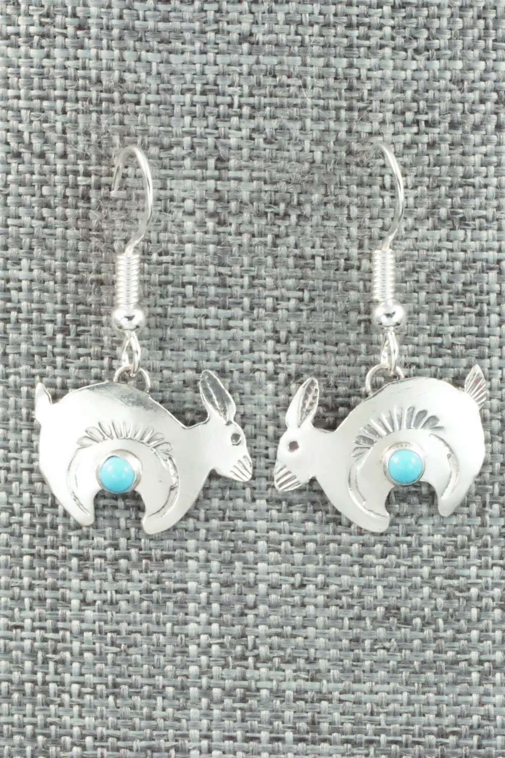 Turquoise & Sterling Silver Earrings - Lucille Platero
