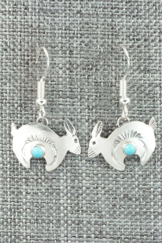 Turquoise & Sterling Silver Earrings - Lucille Platero