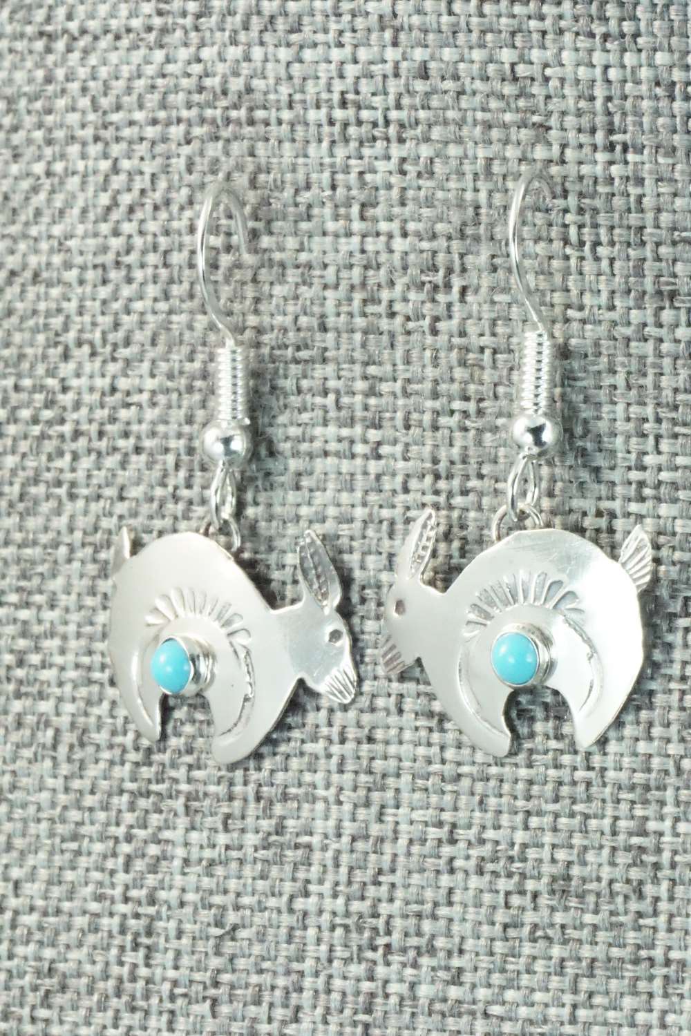 Turquoise & Sterling Silver Earrings - Lucille Platero