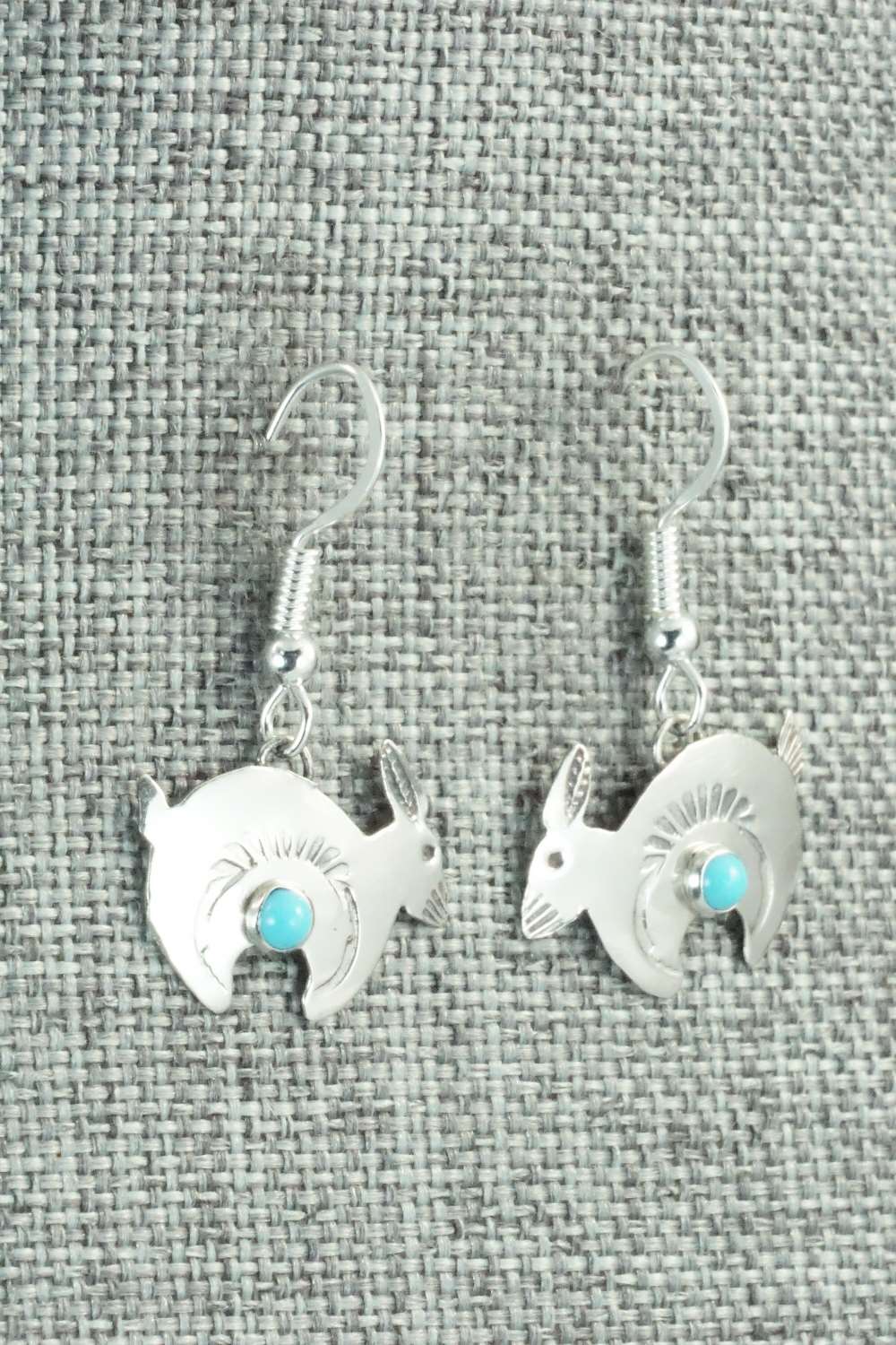 Turquoise & Sterling Silver Earrings - Lucille Platero