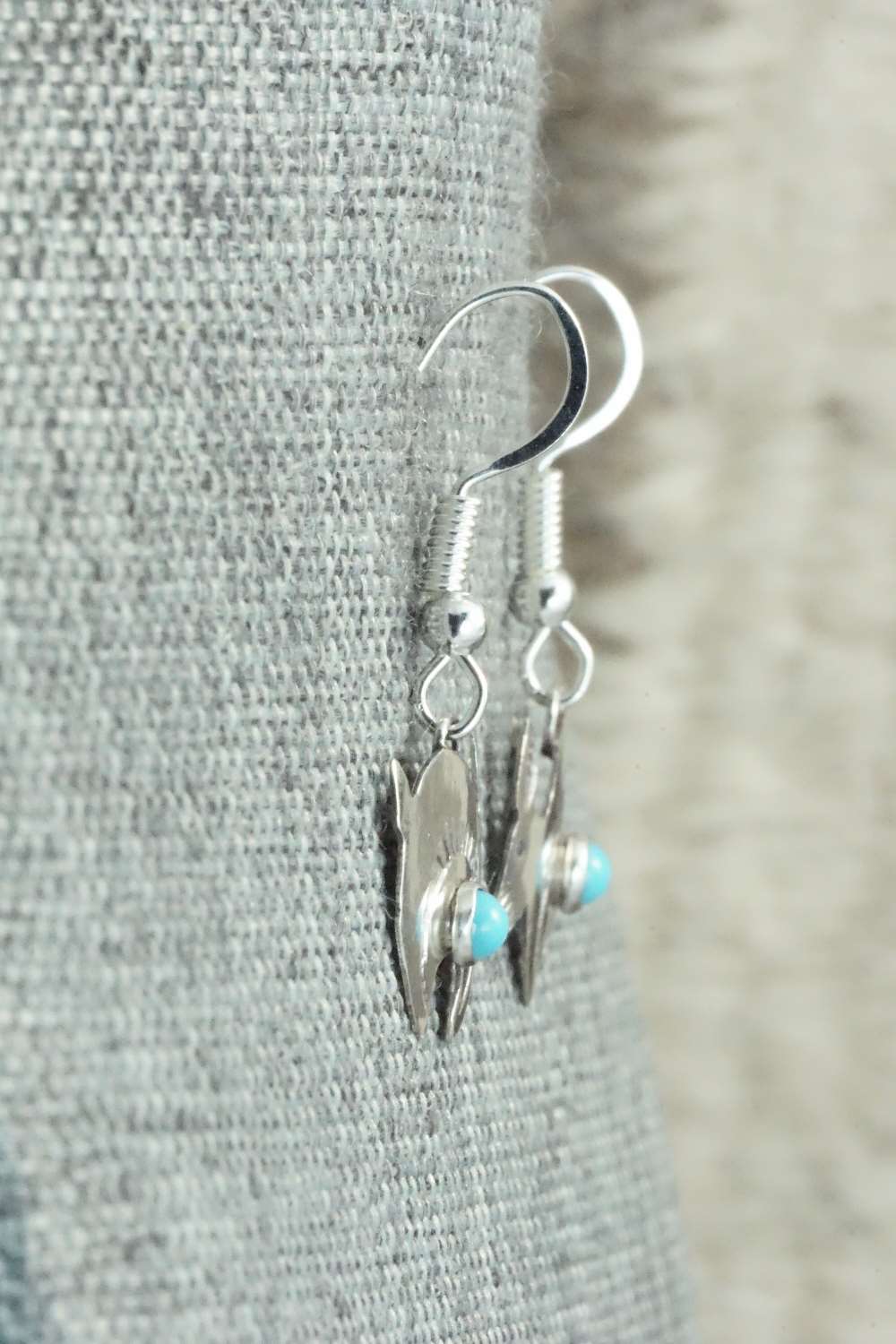 Turquoise & Sterling Silver Earrings - Lucille Platero