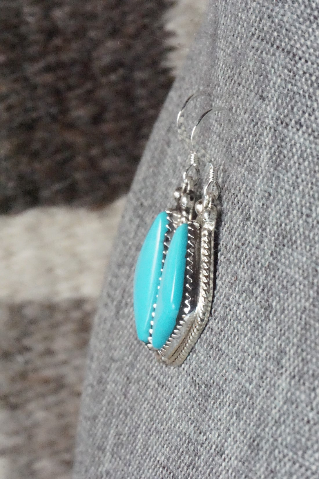 Turquoise and Sterling Silver Earrings - Sharon McCarthy