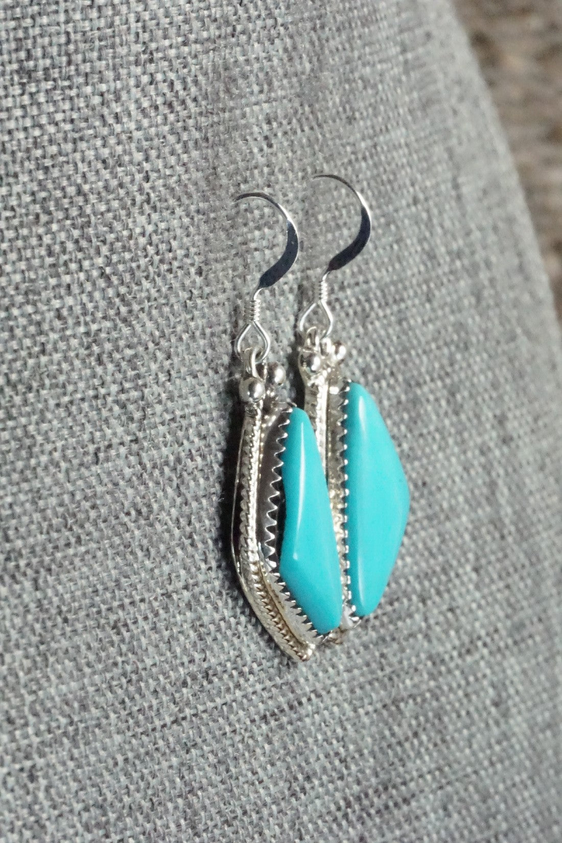 Turquoise and Sterling Silver Earrings - Sharon McCarthy