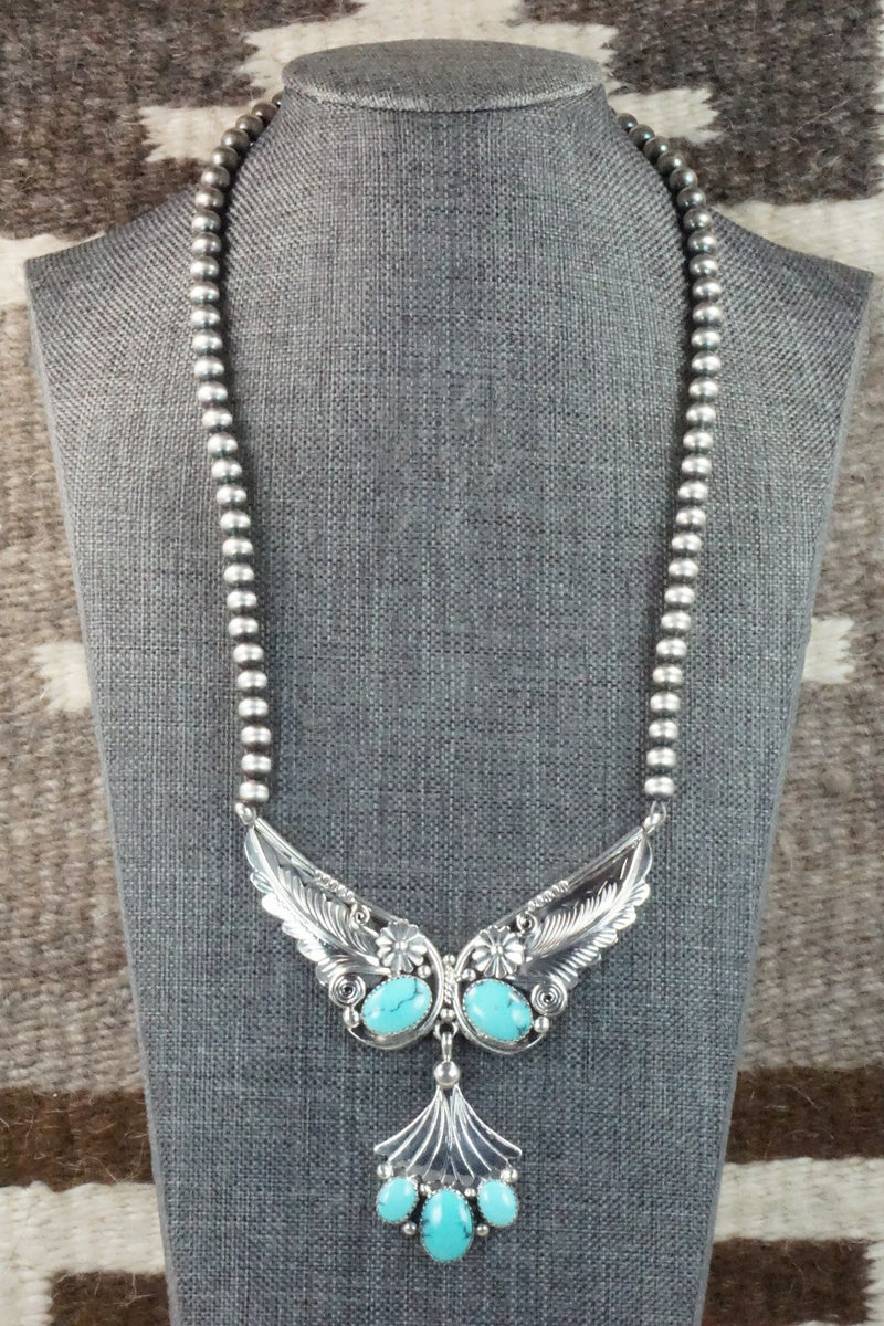 Turquoise & Sterling Silver Necklace - Henry Attakai