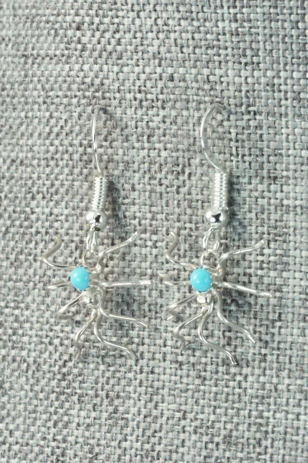 Turquoise & Sterling Silver Earrings - Lucille Platero