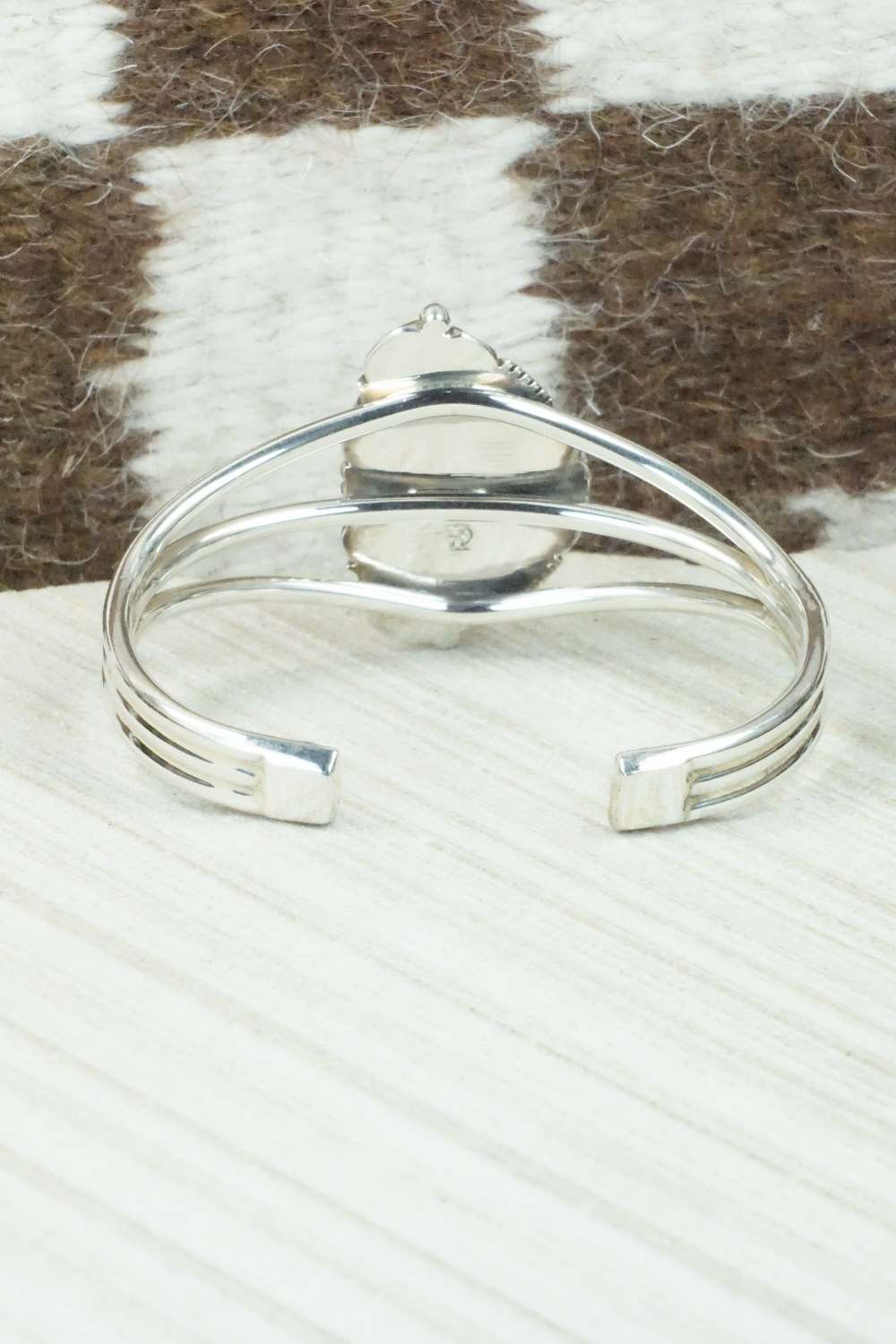 Spiny Oyster & Sterling Silver Bracelet - Daniel Benally
