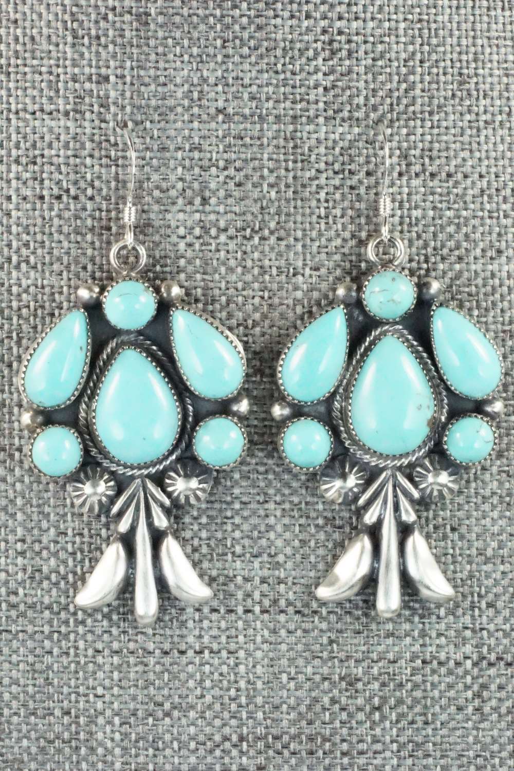 Turquoise & Sterling Silver Earrings - Bobby Platero