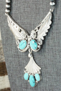 Turquoise & Sterling Silver Necklace - Henry Attakai