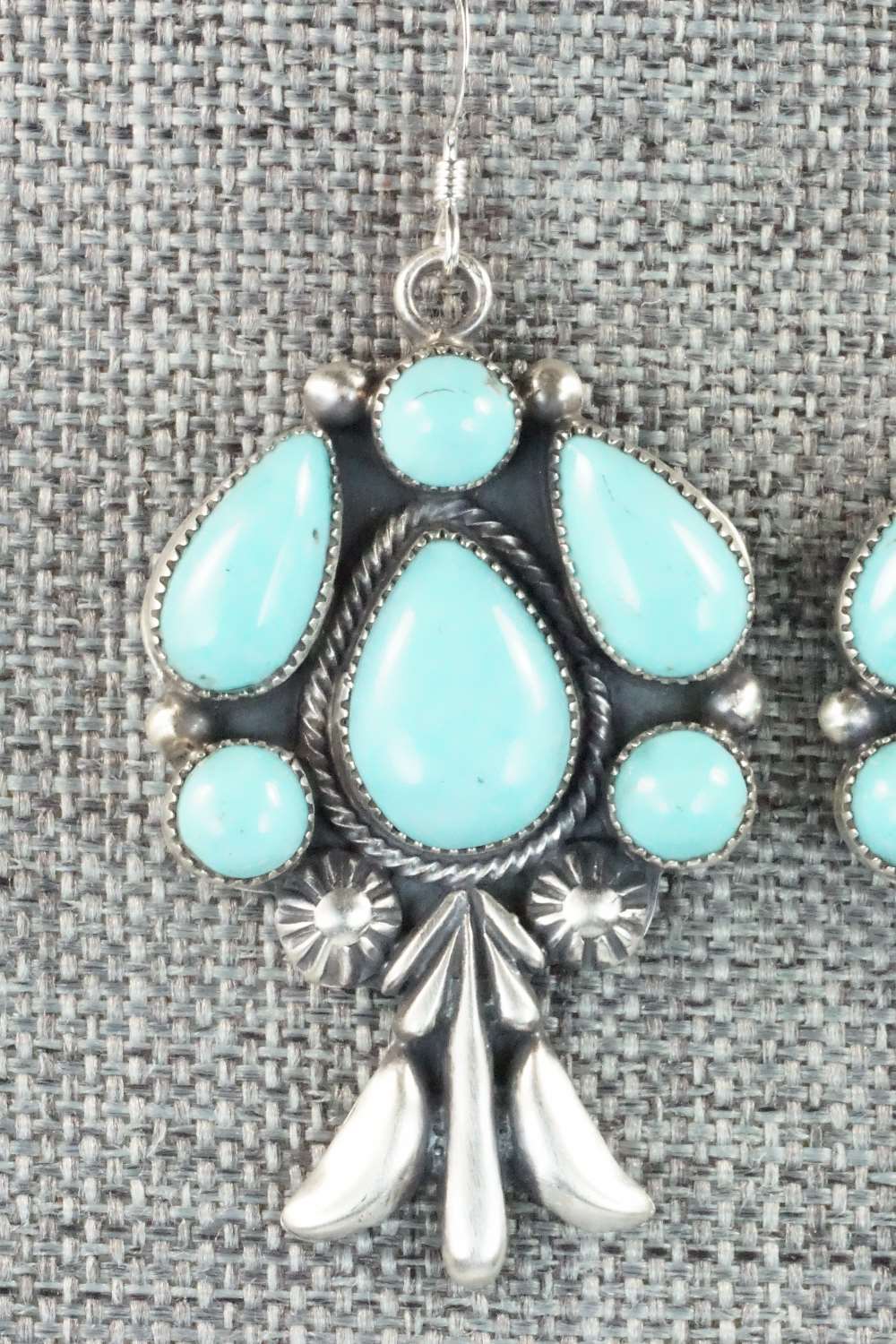 Turquoise & Sterling Silver Earrings - Bobby Platero