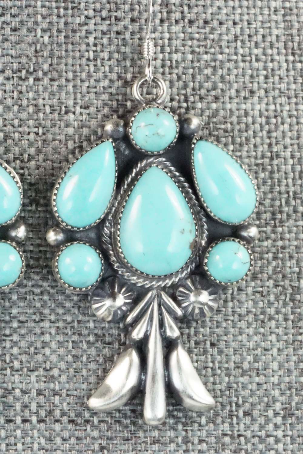 Turquoise & Sterling Silver Earrings - Bobby Platero