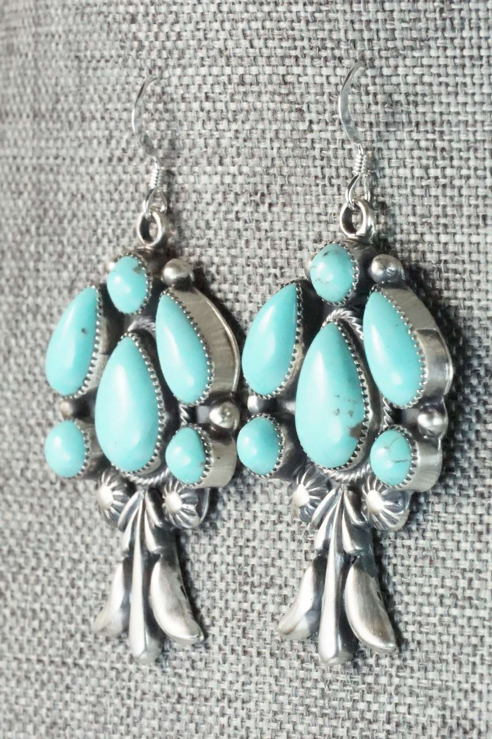 Turquoise & Sterling Silver Earrings - Bobby Platero