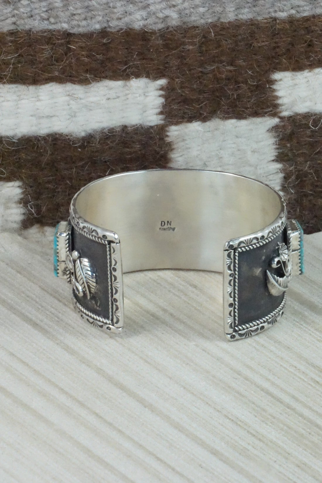 Turquoise & Sterling Silver Bracelet - Donavan Nez