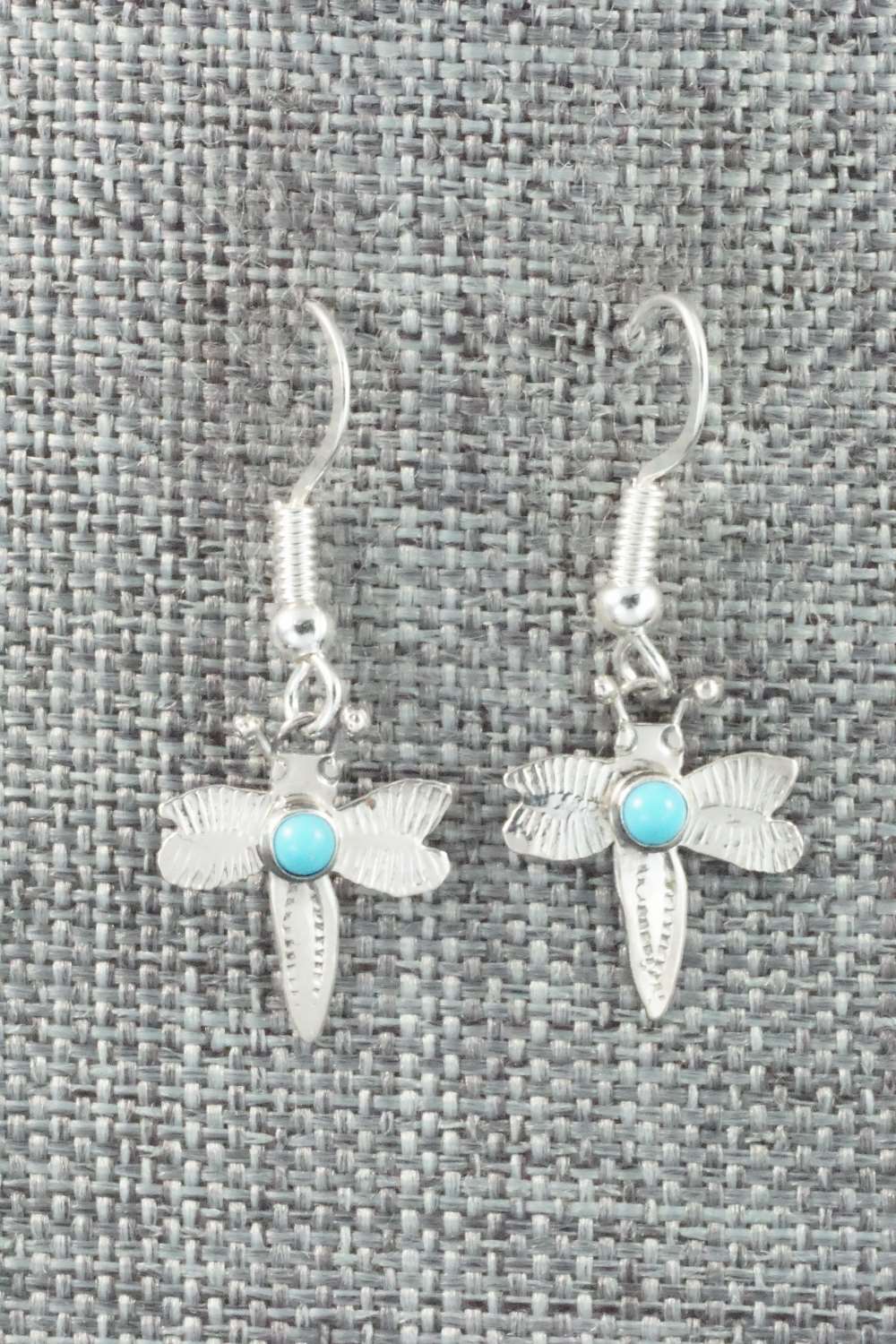 Turquoise & Sterling Silver Earrings - Lucille Platero
