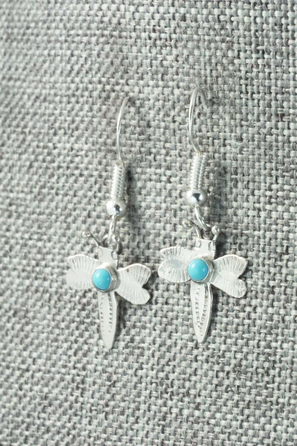 Turquoise & Sterling Silver Earrings - Lucille Platero