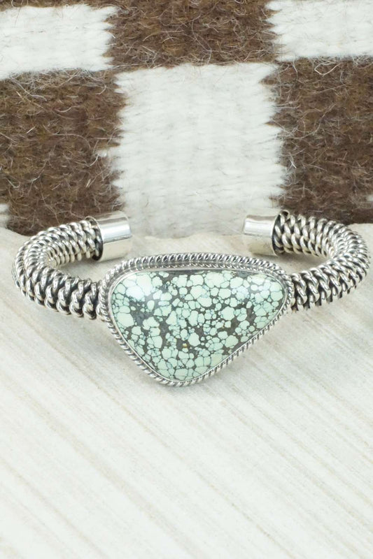 Variscite and Sterling Silver Bracelet - Raymond Delgarito