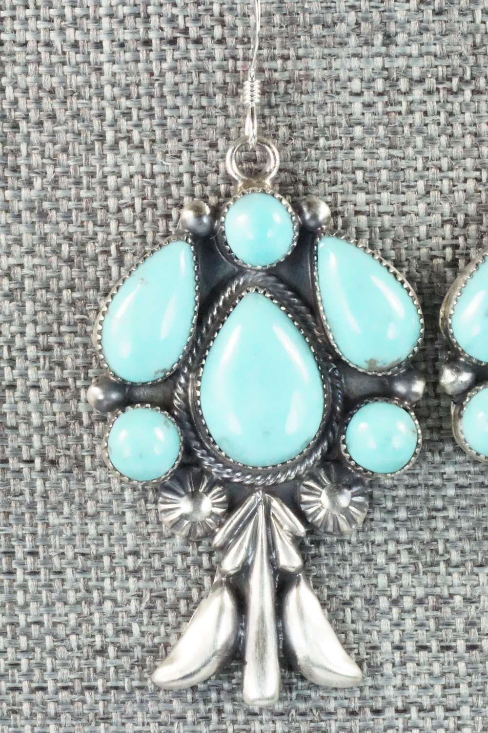 Turquoise & Sterling Silver Earrings - Bobby Platero