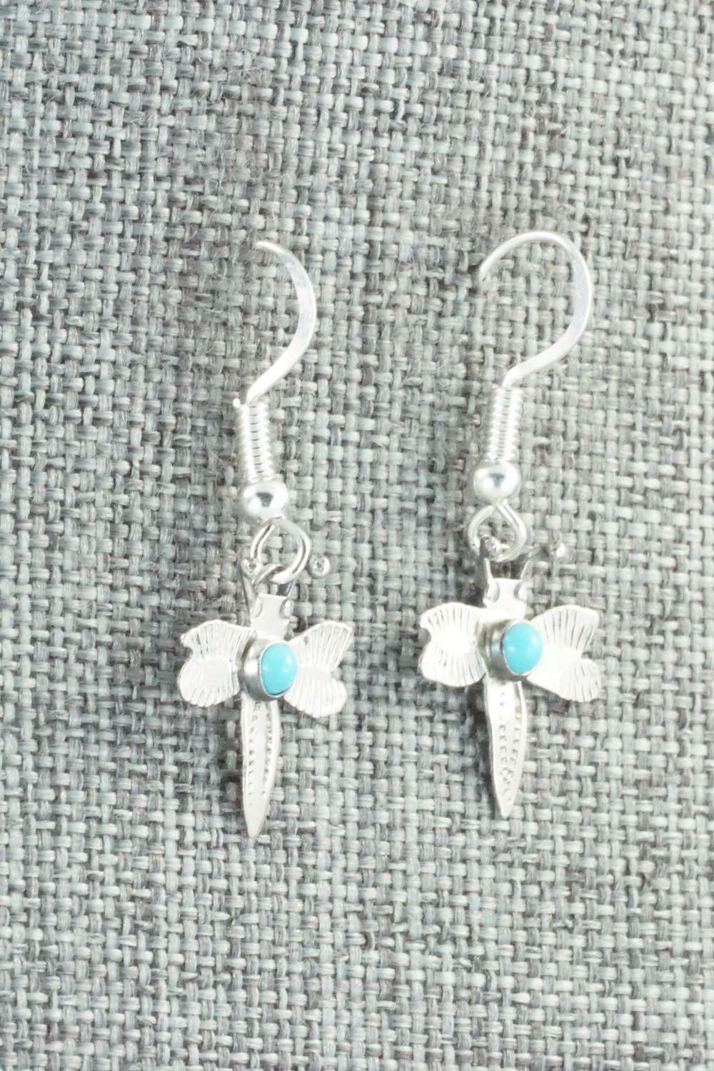 Turquoise & Sterling Silver Earrings - Lucille Platero