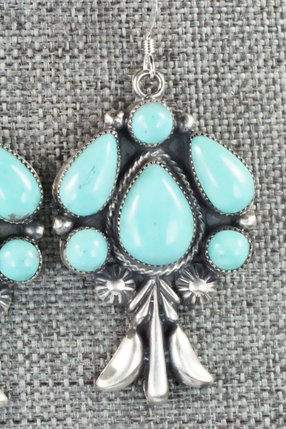 Turquoise & Sterling Silver Earrings - Bobby Platero