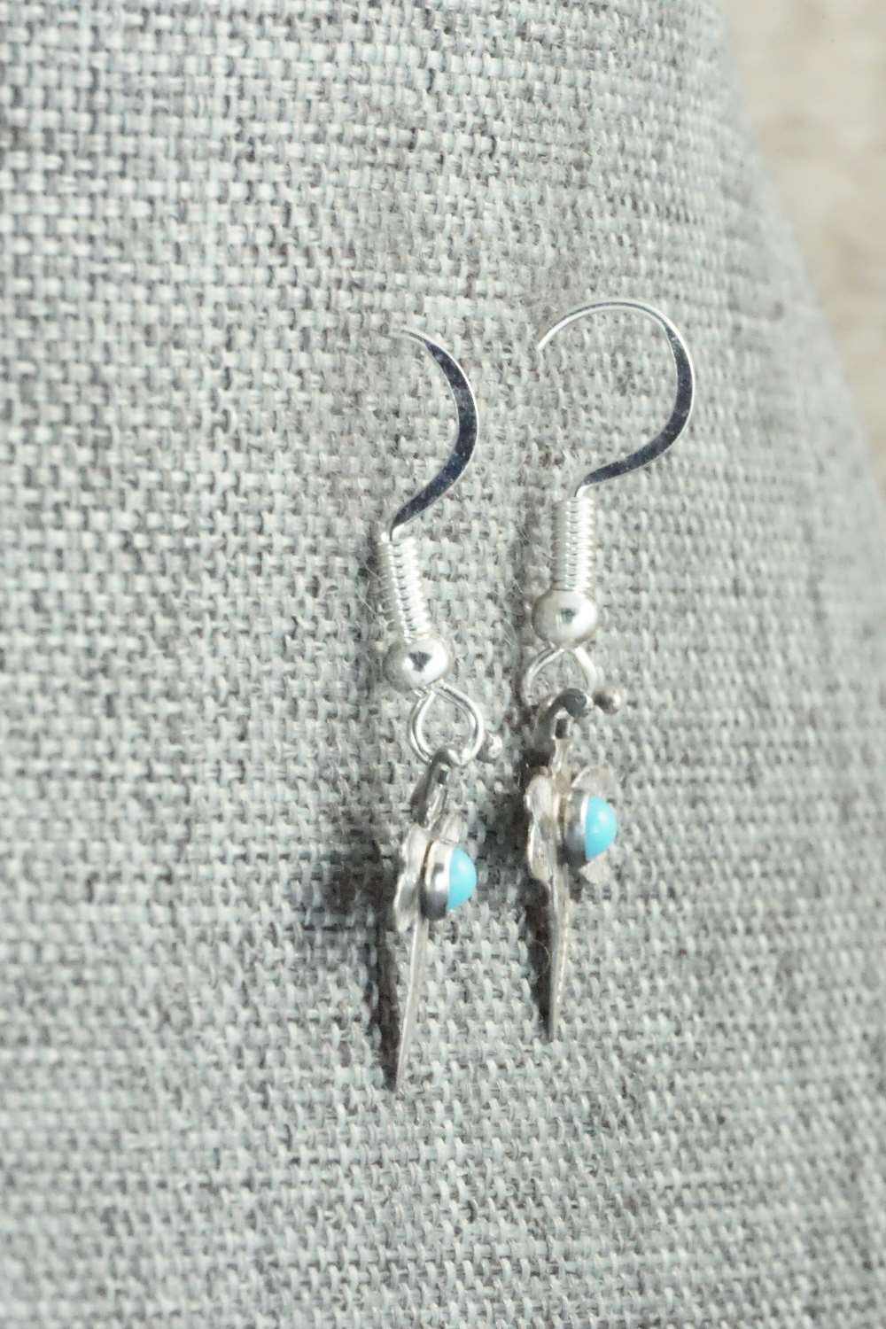 Turquoise & Sterling Silver Earrings - Lucille Platero