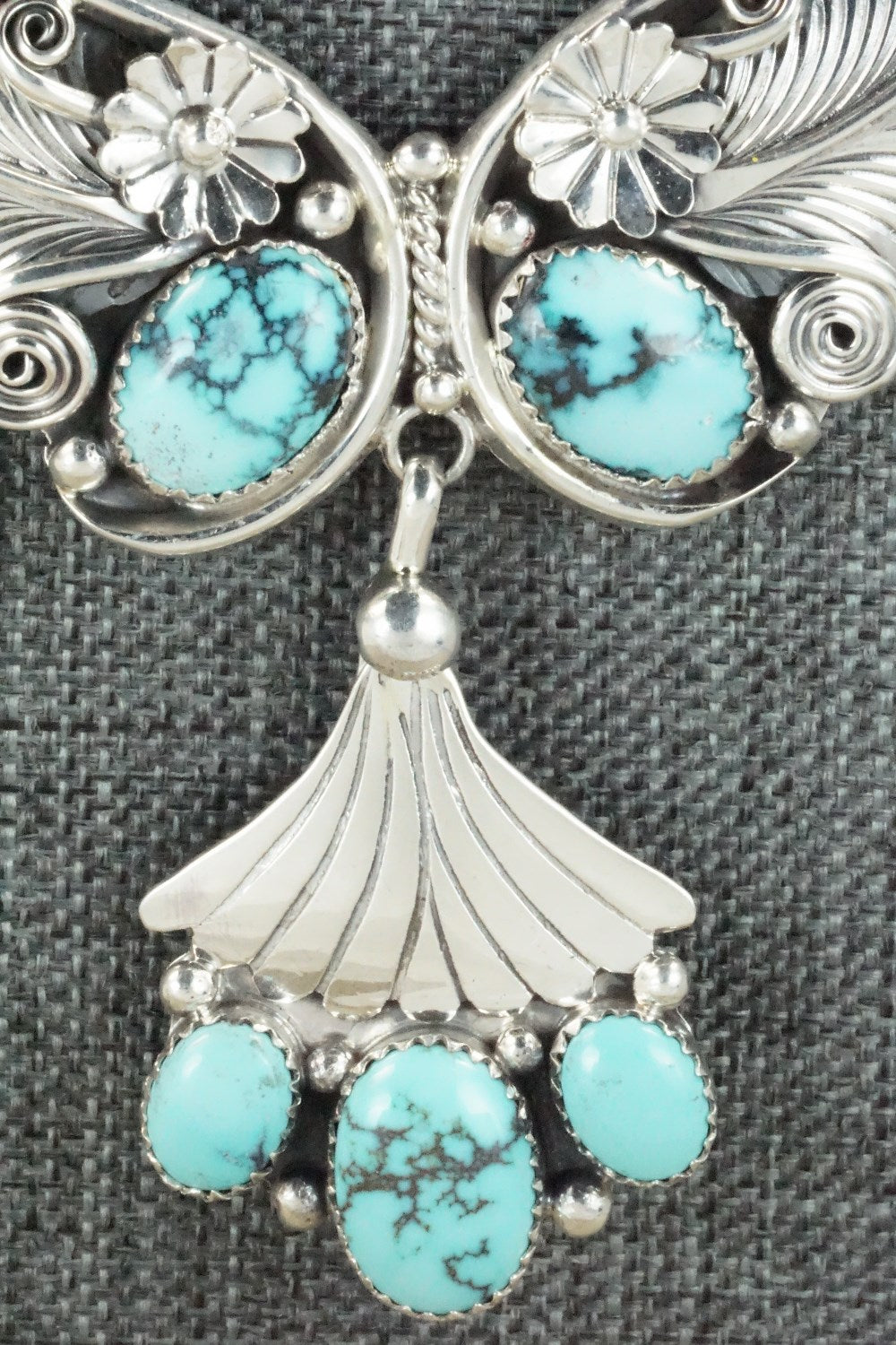 Turquoise & Sterling Silver Necklace - Henry Attakai