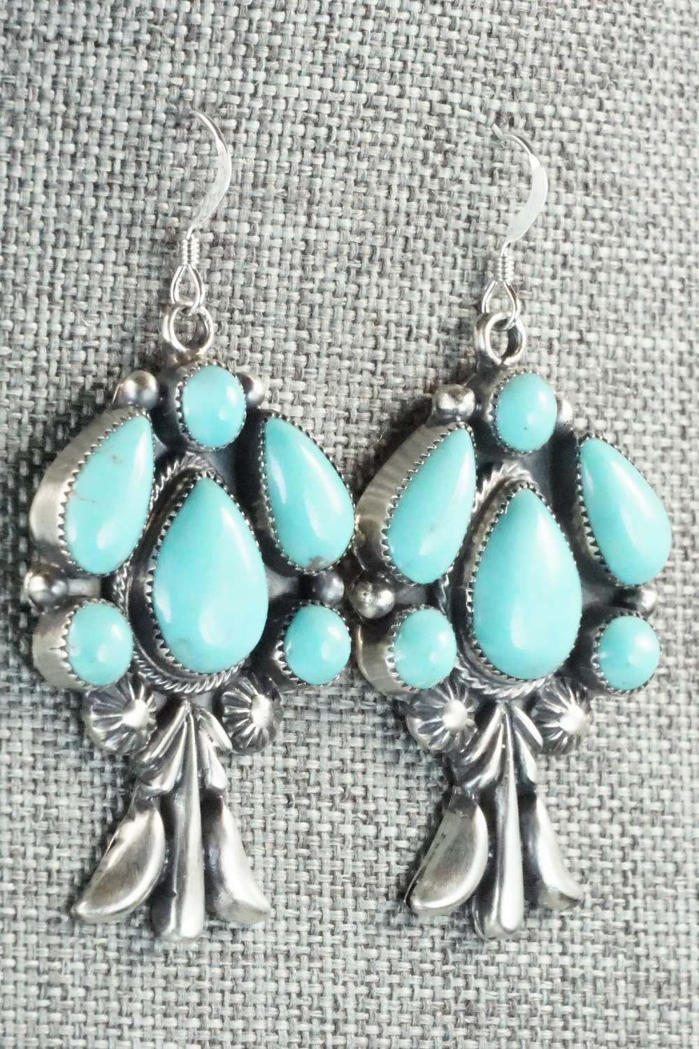 Turquoise & Sterling Silver Earrings - Bobby Platero