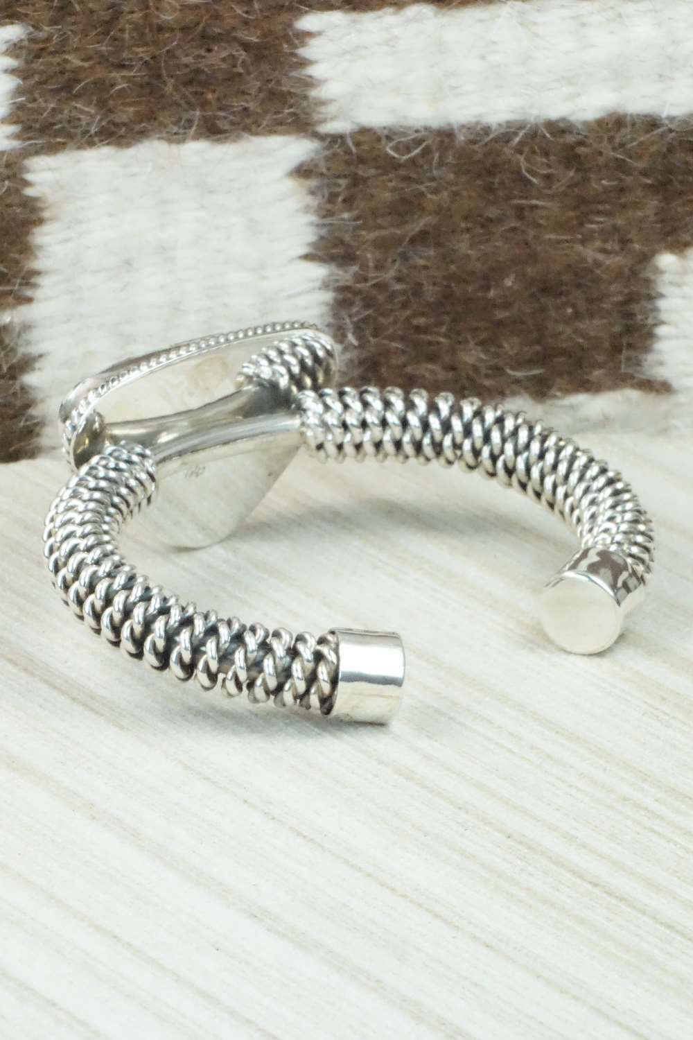 Variscite and Sterling Silver Bracelet - Raymond Delgarito