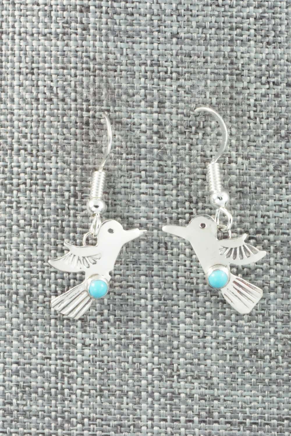 Turquoise & Sterling Silver Earrings - Lucille Platero