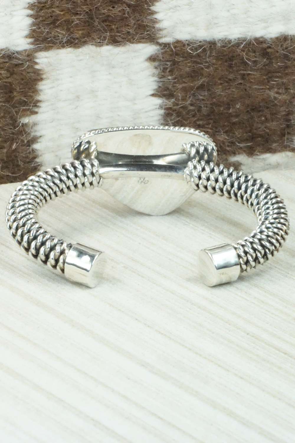 Variscite and Sterling Silver Bracelet - Raymond Delgarito