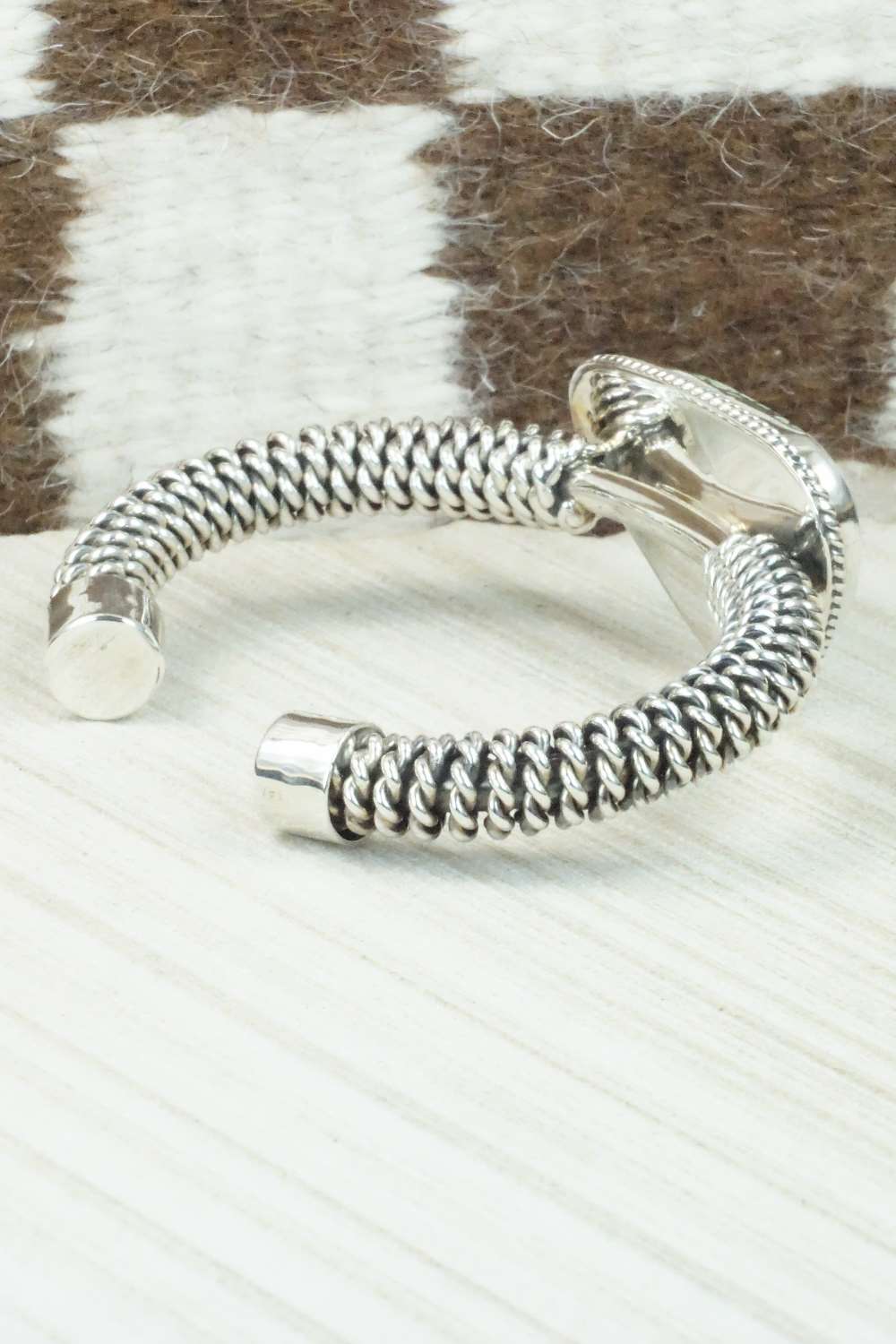 Variscite and Sterling Silver Bracelet - Raymond Delgarito