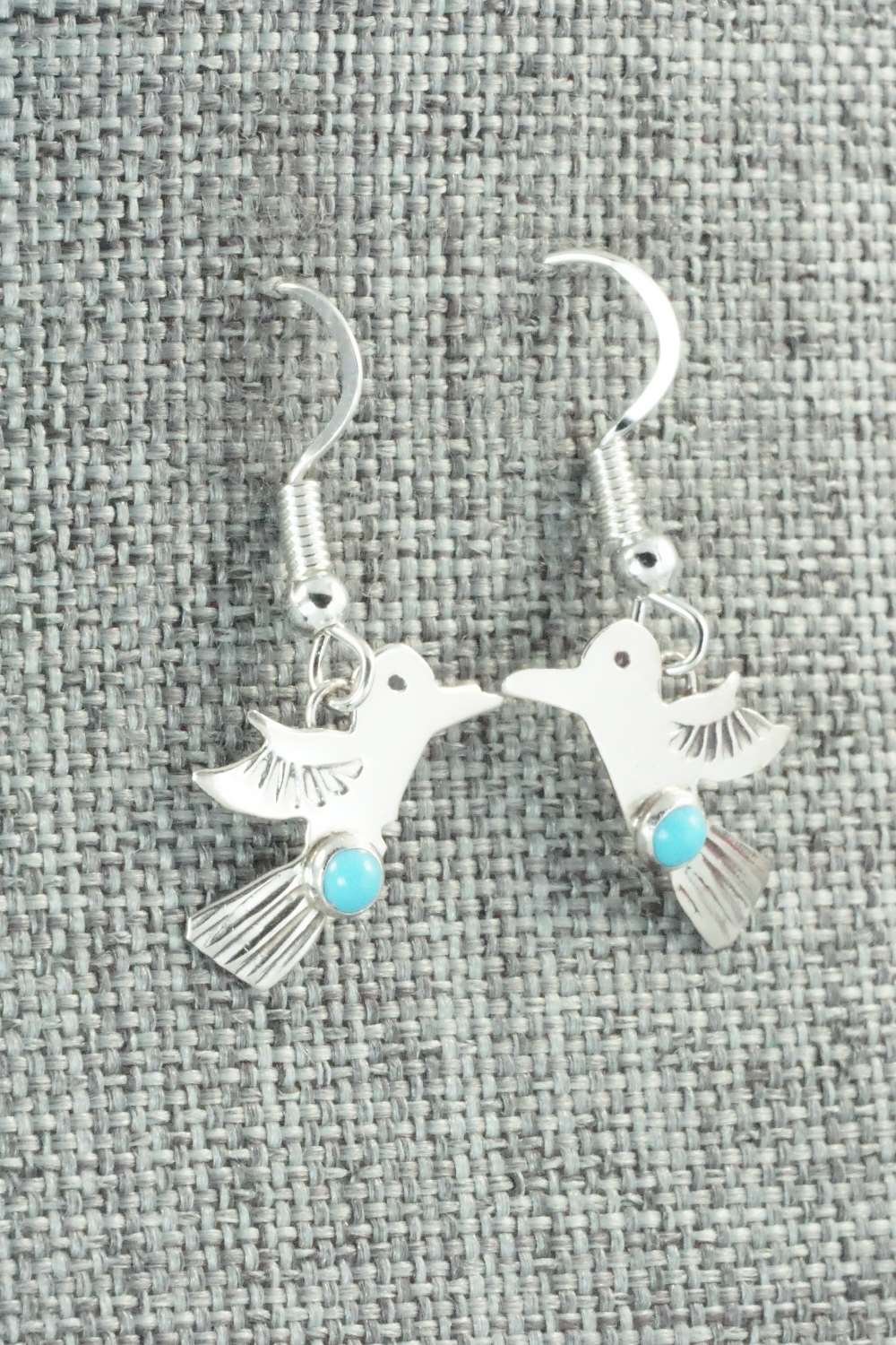 Turquoise & Sterling Silver Earrings - Lucille Platero